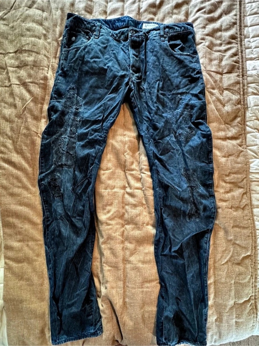 G-Star RAW ARC 3D Slim Distressed Slim Jeans in Blue Waist 38